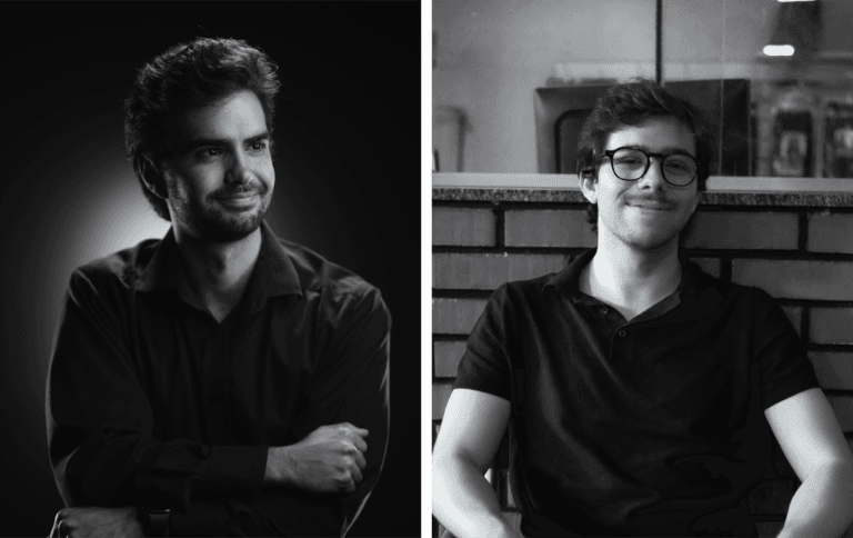 Igor Fontes, à esquerda, e Rafael Ramagem, à direita, fundadores da Vértice Audiovisual